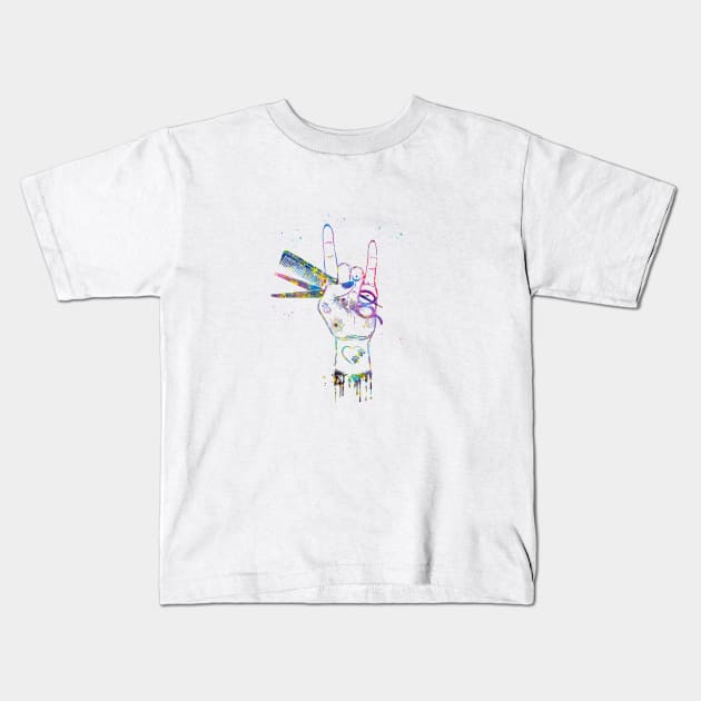 Pet Grooming Salon Art Kids T-Shirt by erzebeth